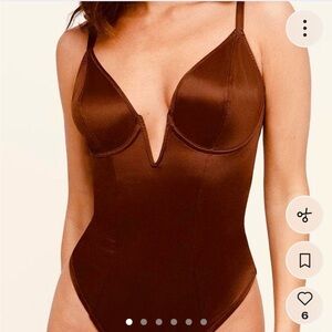 Elegant Brown Bodysuit